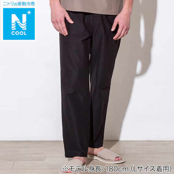 MENS COOL CUT GEORGETTE LONG PANTS NE BK L