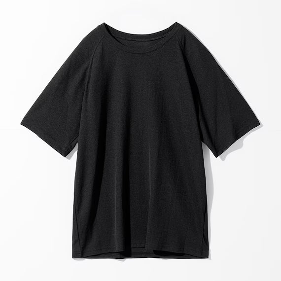 MEN SUPER COOL RAGLAN SLEEVE T-SHIRTS BK M