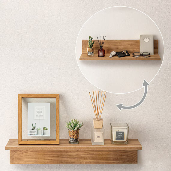 WALL SHELF HS L60 LBR