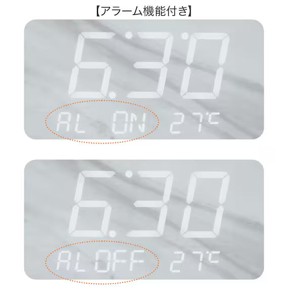 LED WALL CLOCK WH 002HT