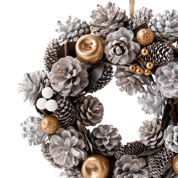 NATURAL WREATH GD APPLE D n5LC