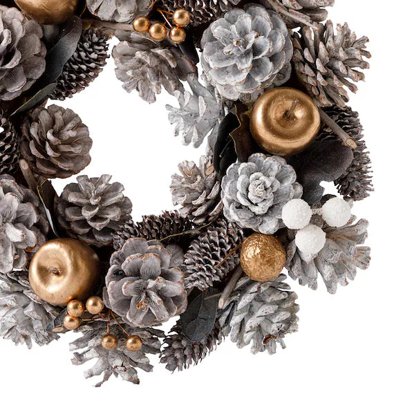 NATURAL WREATH GD APPLE D n5LC