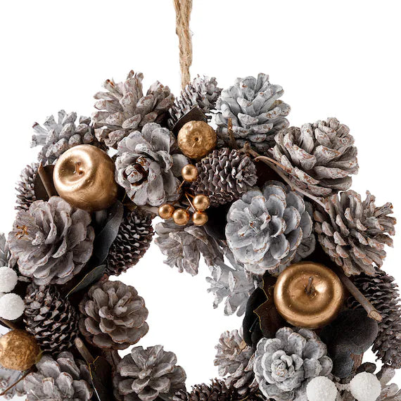 NATURAL WREATH GD APPLE D n5LC