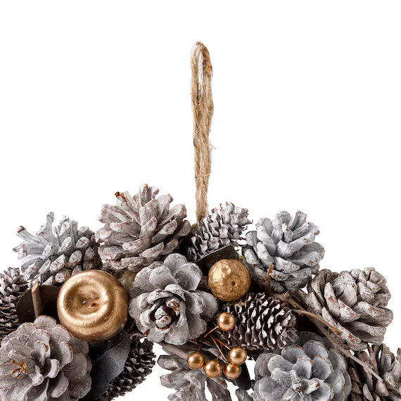 NATURAL WREATH GD APPLE D n5LC