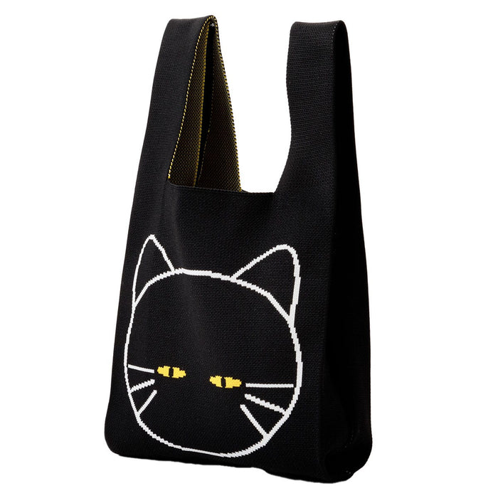 KNIT BAG DECOCAT 26X46 BK