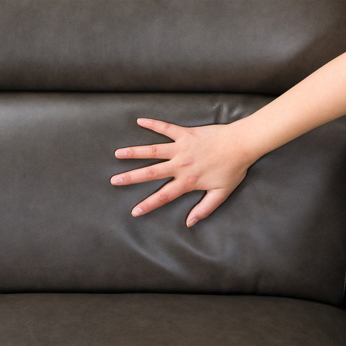 WIDE 3P SOFA SATHERLA LEATHER-C2 DGY