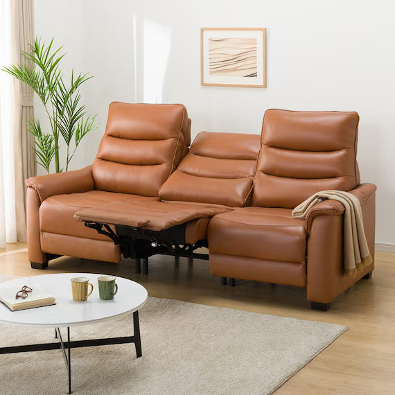 3 ELECTRIC 3P SOFA N-BELIEVA 3 TK-LEATHER DBR