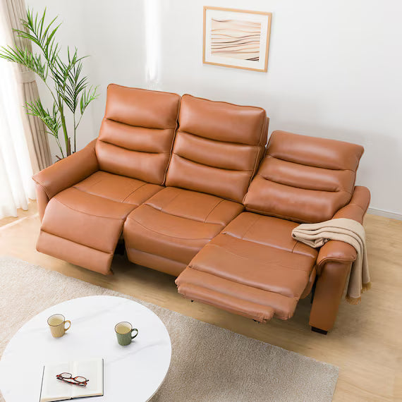 3 ELECTRIC 3P SOFA N-BELIEVA 3 TK-LEATHER DBR