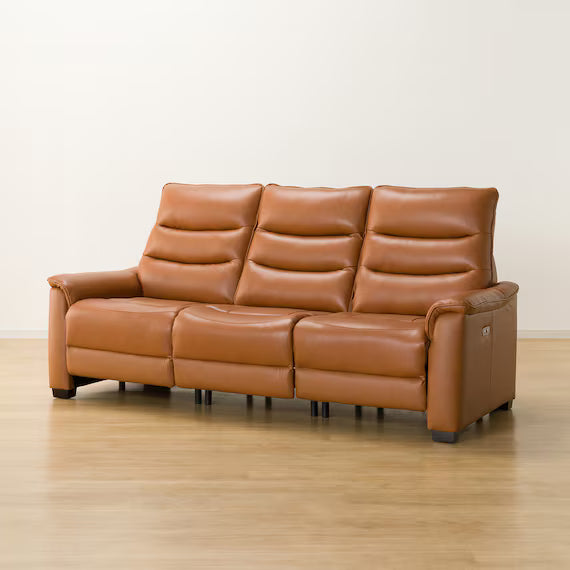 3 ELECTRIC 3P SOFA N-BELIEVA 3 TK-LEATHER DBR
