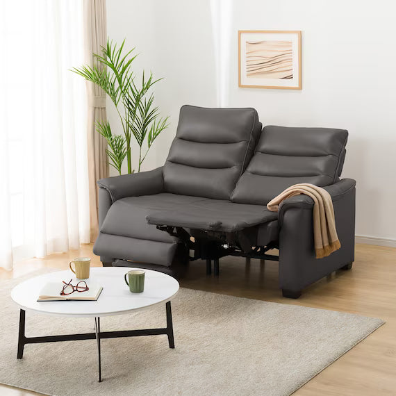 2P ELECTRIC SOFA N-BELIEVA 3 TK-LEATHER DBR