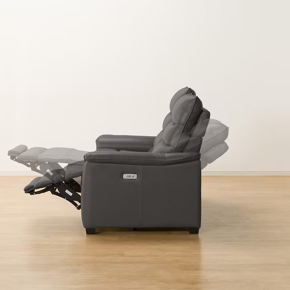 2P ELECTRIC SOFA N-BELIEVA 3 TK-LEATHER DBR