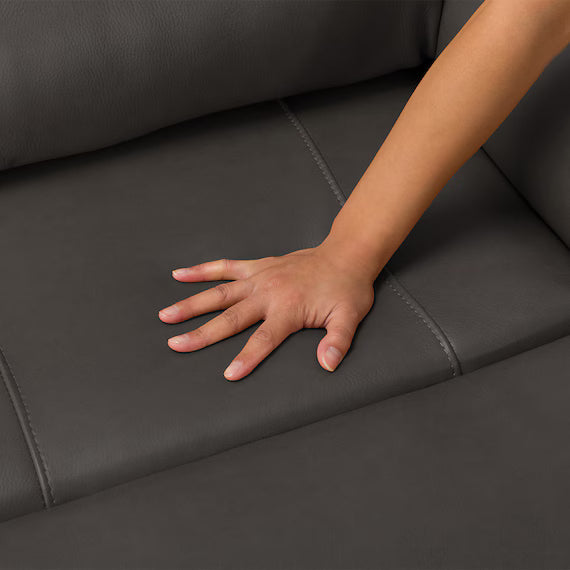 2P ELECTRIC SOFA N-BELIEVA 3 TK-LEATHER DBR