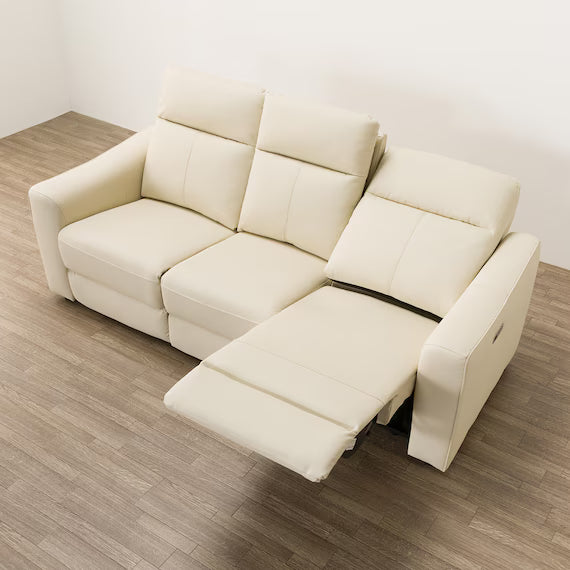 SOFA ĐIỆN 3 CHỖ KÈM BÀN UM04 MÀU KEM