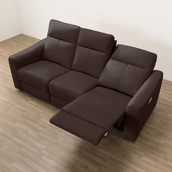SOFA ĐIỆN 3 CHỖ KÈM BÀN UM04 MÀU NÂU ĐẬM