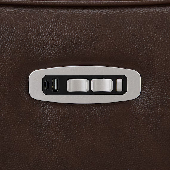 SOFA ĐIỆN 3 CHỖ KÈM BÀN UM04 MÀU NÂU ĐẬM