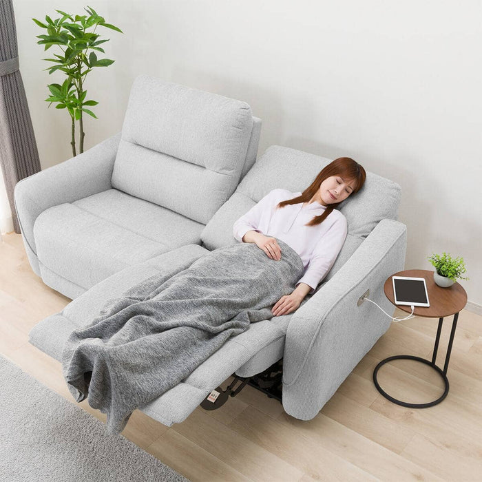 WIDE 2SEATER RECLINING SOFA HE02N LGY