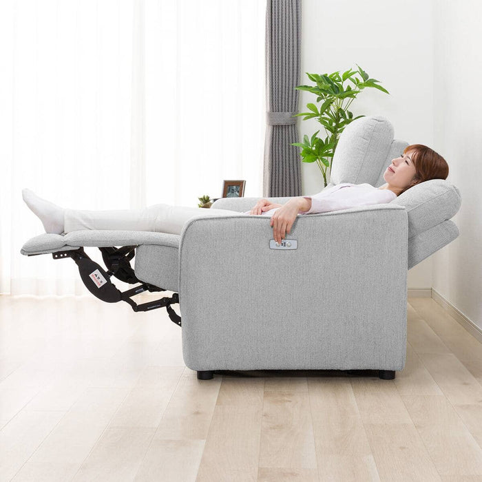 WIDE 2SEATER RECLINING SOFA HE02N LGY