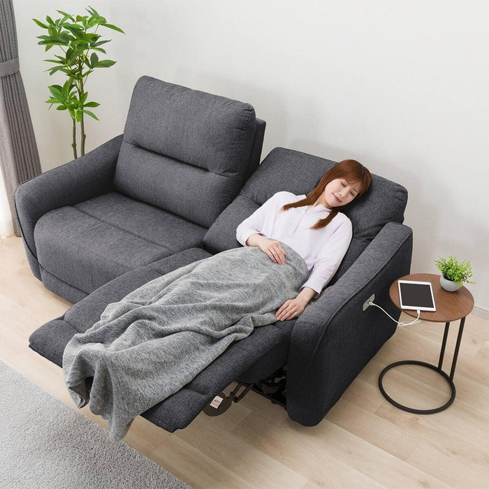 WIDE 2SEATER RECLINING SOFA HE02N DGY