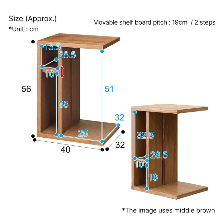 SIDE TABLE CONNECT4032-2 LBR