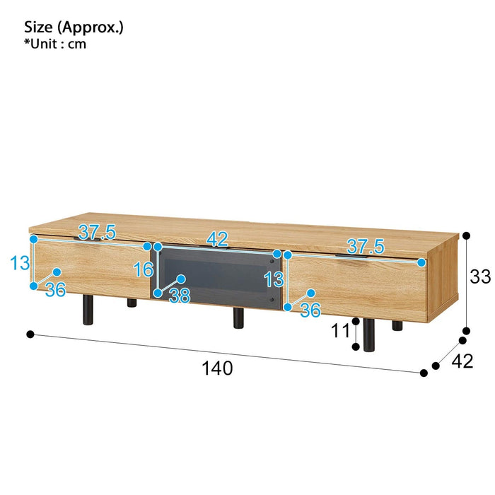 TV CABINET ETONA 140LB LBR2