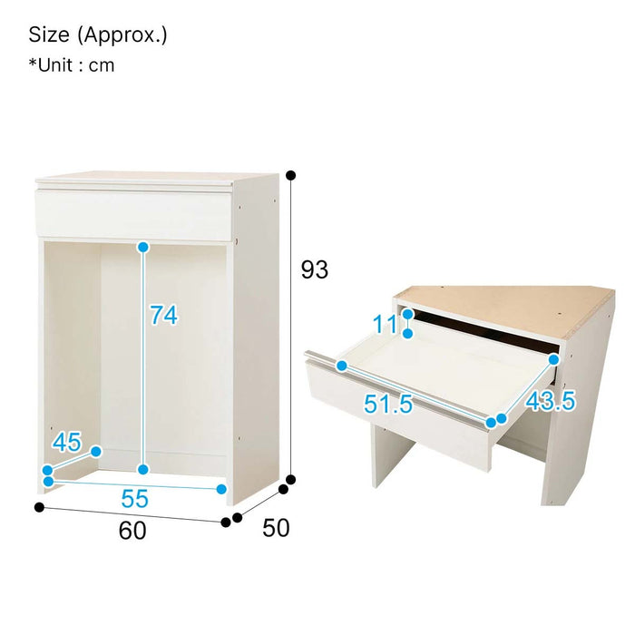 BOTTOM LIGARE H50-60OP WH
