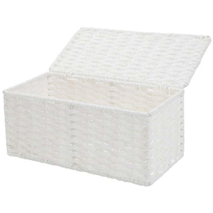 STORAGE BOX WITH LID LAIRA WH