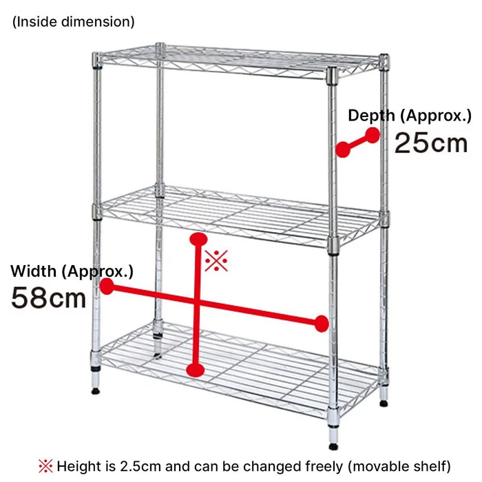 STEEL RACK STANDARD 6530 REGULAR 2TIER WH