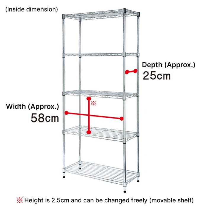STEEL RACK STANDARD 6530 REGULAR 4TIER WH