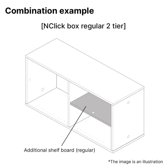 ADDITIONAL SHELF NCLICK BOX REG WW