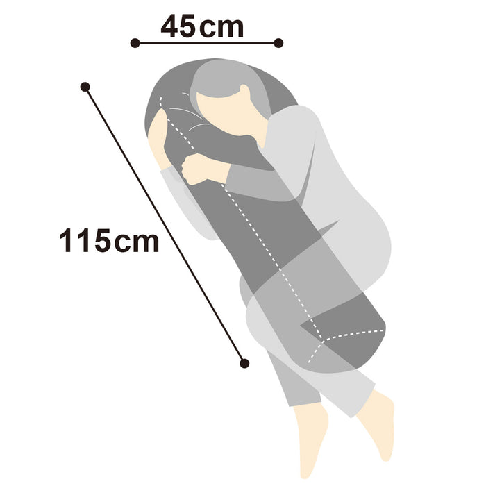 HEAD SUPPORT BODY PILLOW COVER N COOL GY 23NC-02