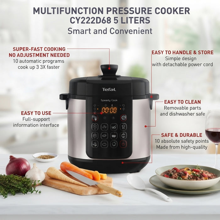 PRESSURE COOKER CY222D68 SIL VN