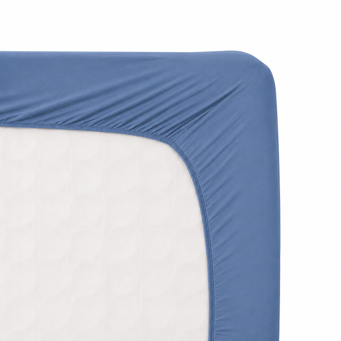 STRETCH FITTEDSHEET38 NFIT FT03 PLAIN BL GQ-K