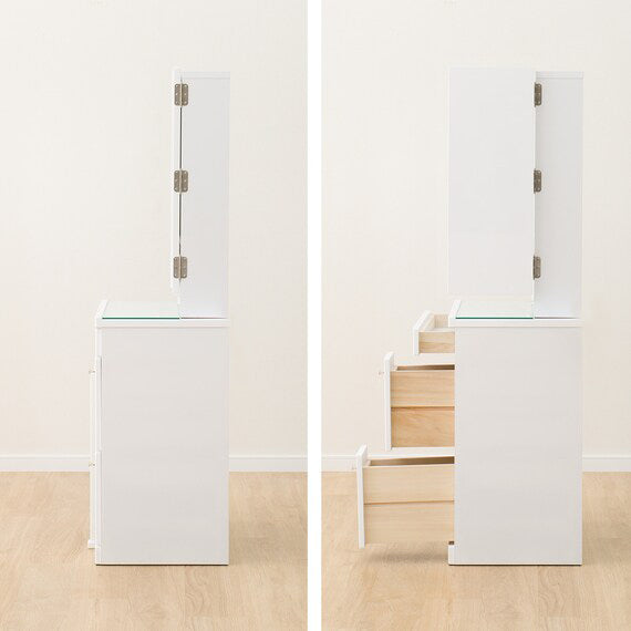 THREE-SIDED MIRROR VANITY ASEAN DR2 60 WH