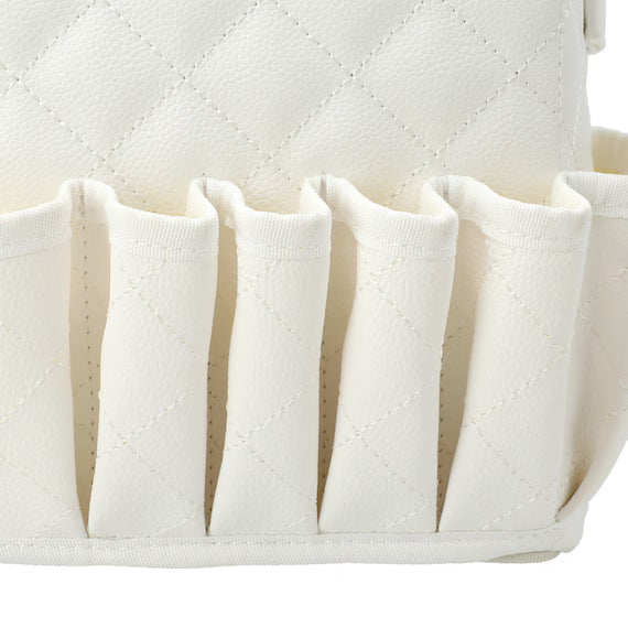 TÚI ĐỰNG MỸ PHẨM LATTICE MÀU TRẮNG SIZE L