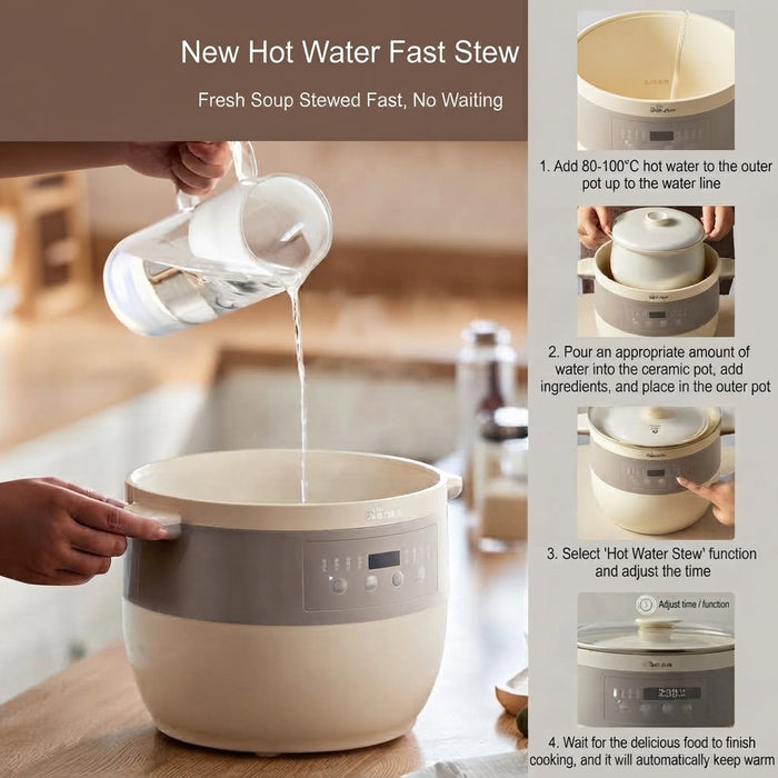 MULTI-FUNCTION SLOW COOKER 2.5L BEAR DDZ-B25Q3