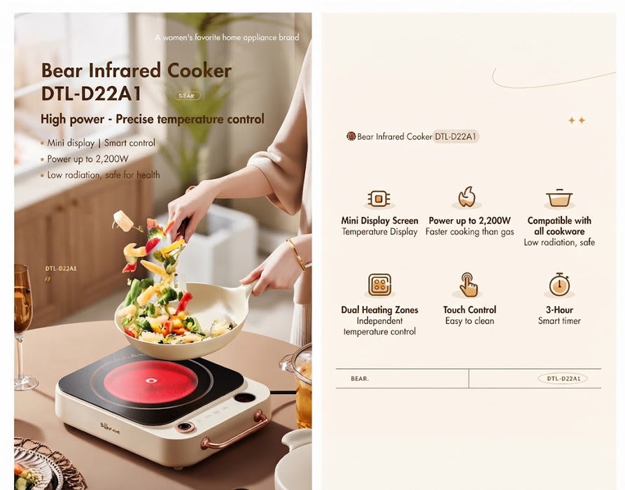 INFRARED COOKER BEAR DTL-D22A1