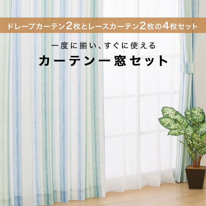 4P CURTAIN RP008 GR 100X178X4