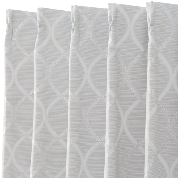 CURTAIN PATTERN2 GY 100X135X2