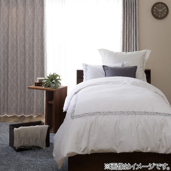 CURTAIN PATTERN2 GY 150X178X2