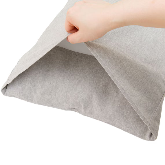 PILLOWER COVER COTTON WASH DGY SZ35