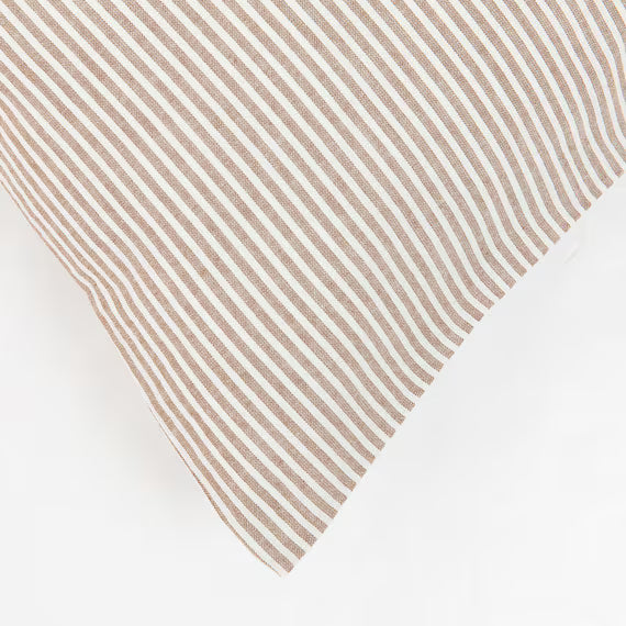 PILLOWER COVER COTTON WASH BR ST SZ35