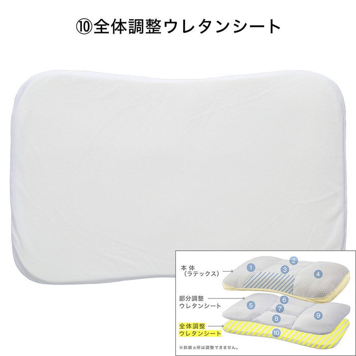 ADJUST HEIGHT 10 POSITIONS PILLOW LATEX2