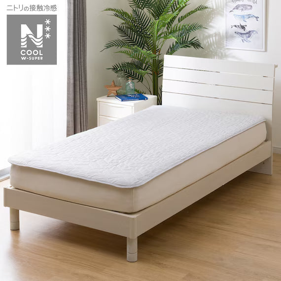 RUBBERLESS MATTRESS PAD N COOL WSP WD GY S2403