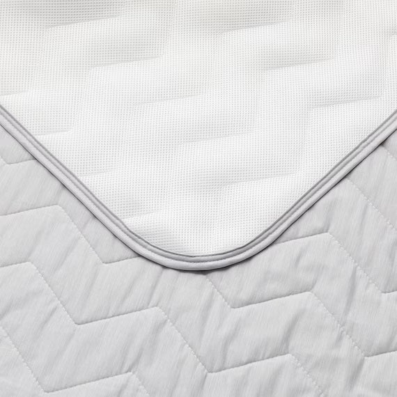 RUBBERLESS MATTRESS PAD N COOL WSP WD GY S2403