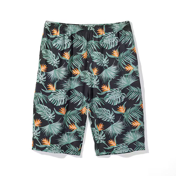 MEN SUPER COOL ROOMWEAR SET BOTANICAL BK  L