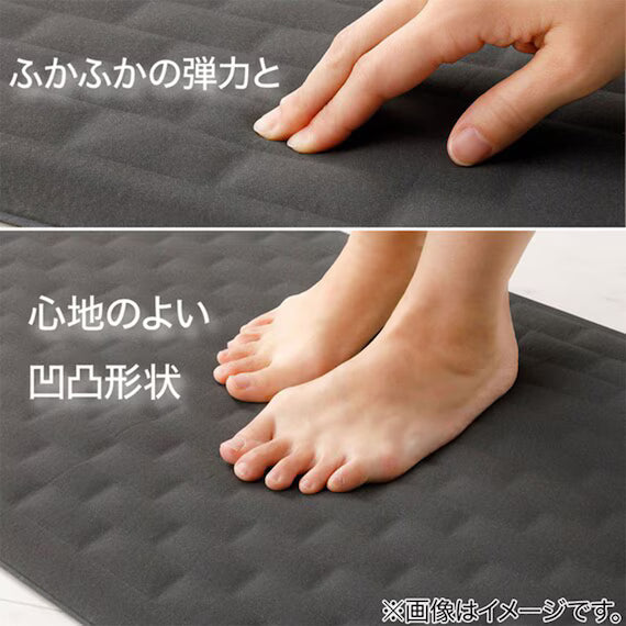 SOFT KAITEKI BATHMAT 38X59 GY UM06