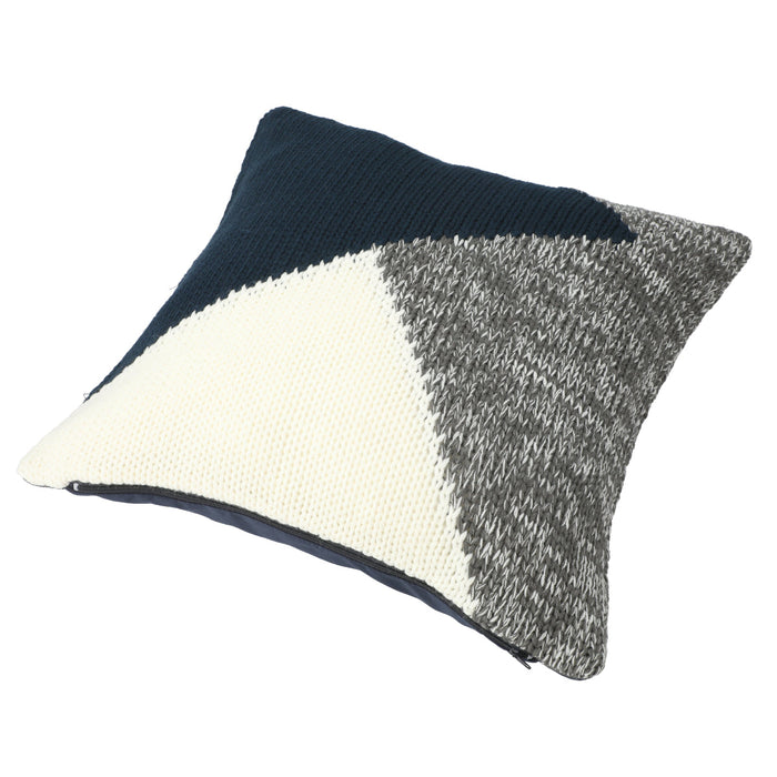 CUSHION COVER AT GEOMETRICAL KNITT