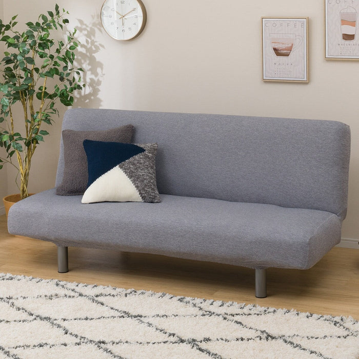 STRECH SOFABED COVER MOTTLE GY