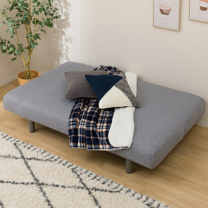 STRECH SOFABED COVER MOTTLE GY