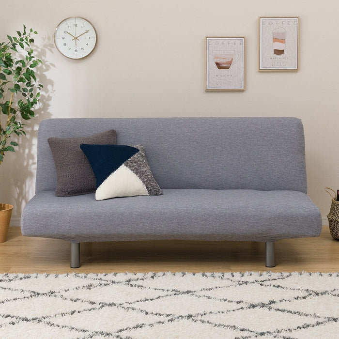 STRECH SOFABED COVER MOTTLE GY